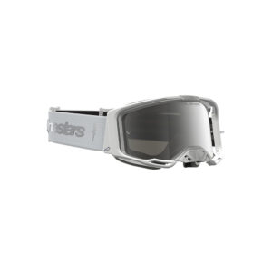 Alpinestars Vision 8 Amber Motocross Goggles White/Silver - Mirror Silver Lens - Image 2