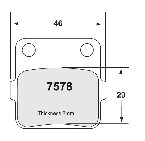 F/R BRAKE PADS MX HUSKY/KAWA/SUZ alt BR P07HC20/22/32 - Image 1