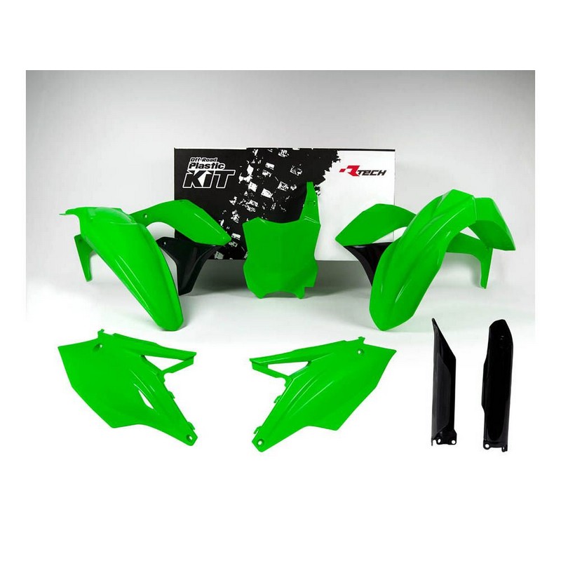 PLASTIC RTECH FRONT&REAR FENDERS SIDEPANELS&RADIATOR SHROUDS FRONT NUMBERPLATE&FORK PROTECTORSKX45 - Image 1
