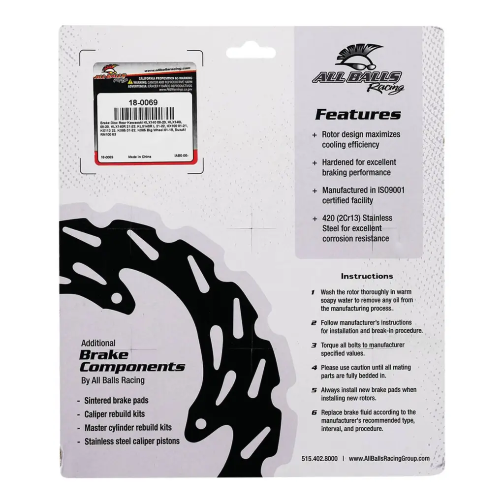 Brake Disc Rear 18-0069