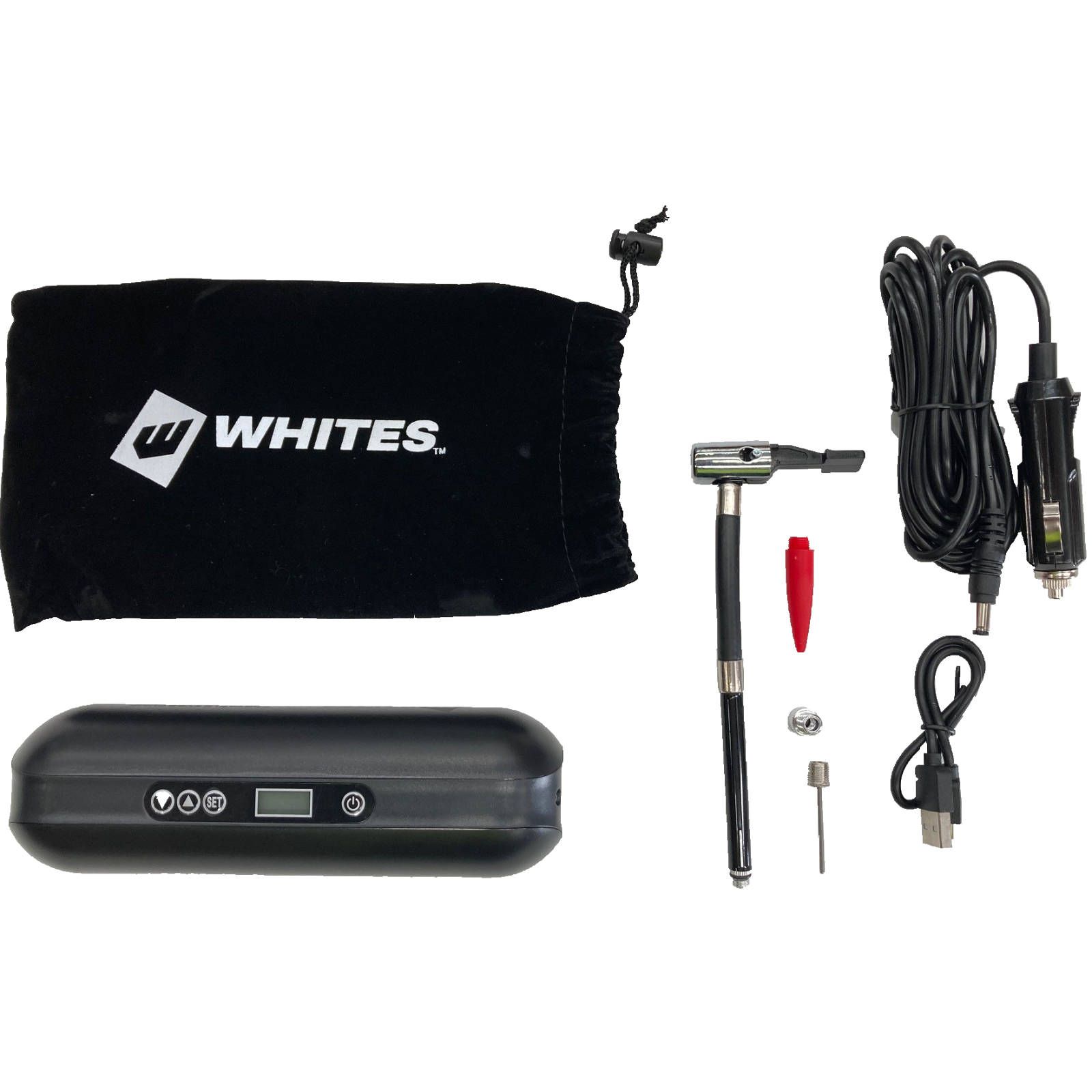WHITES PORTABLE TYRE PUMP & POWER BANK (0-150psi) - Image 4