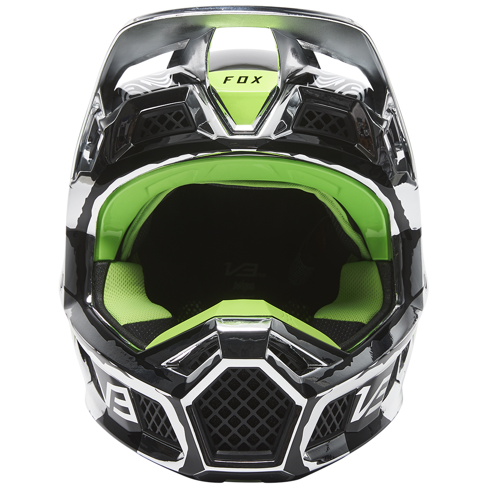 Motocross Helmet Fox V3 RS Ryke Chrome - Image 5
