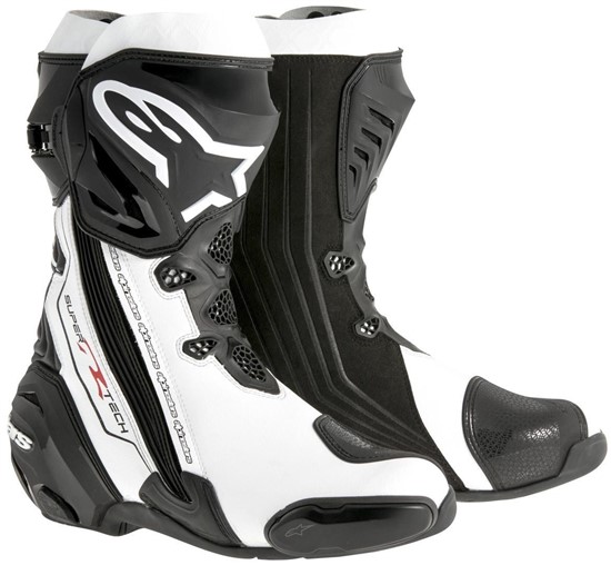Road Boots Alpinestars Supertech-R Black/White - Image 1