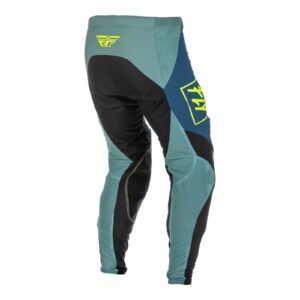 Fly Lite Hydrogen Grey/Teal/Hi-Vis Motocross Pants - Image 4