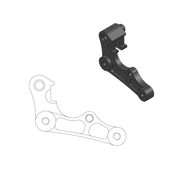 BRAKE ADAPTER MOTO MASTER 270MM YAMAHA YZ125 YZ250 08-21 YZ250F 07-20 YZ450F 08-20 YZ250X 16-21 - Image 1