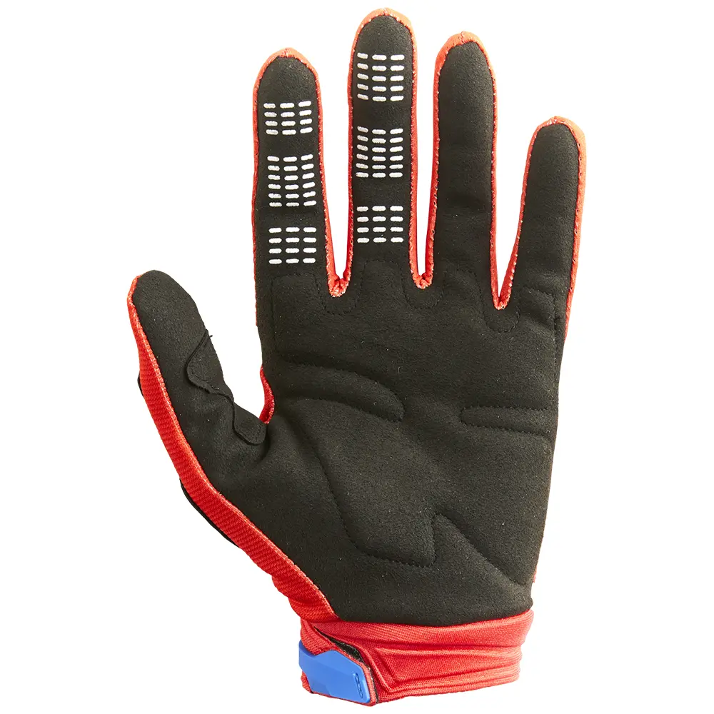 Fox 180 Skew White/Red/Blue Motocross Gloves