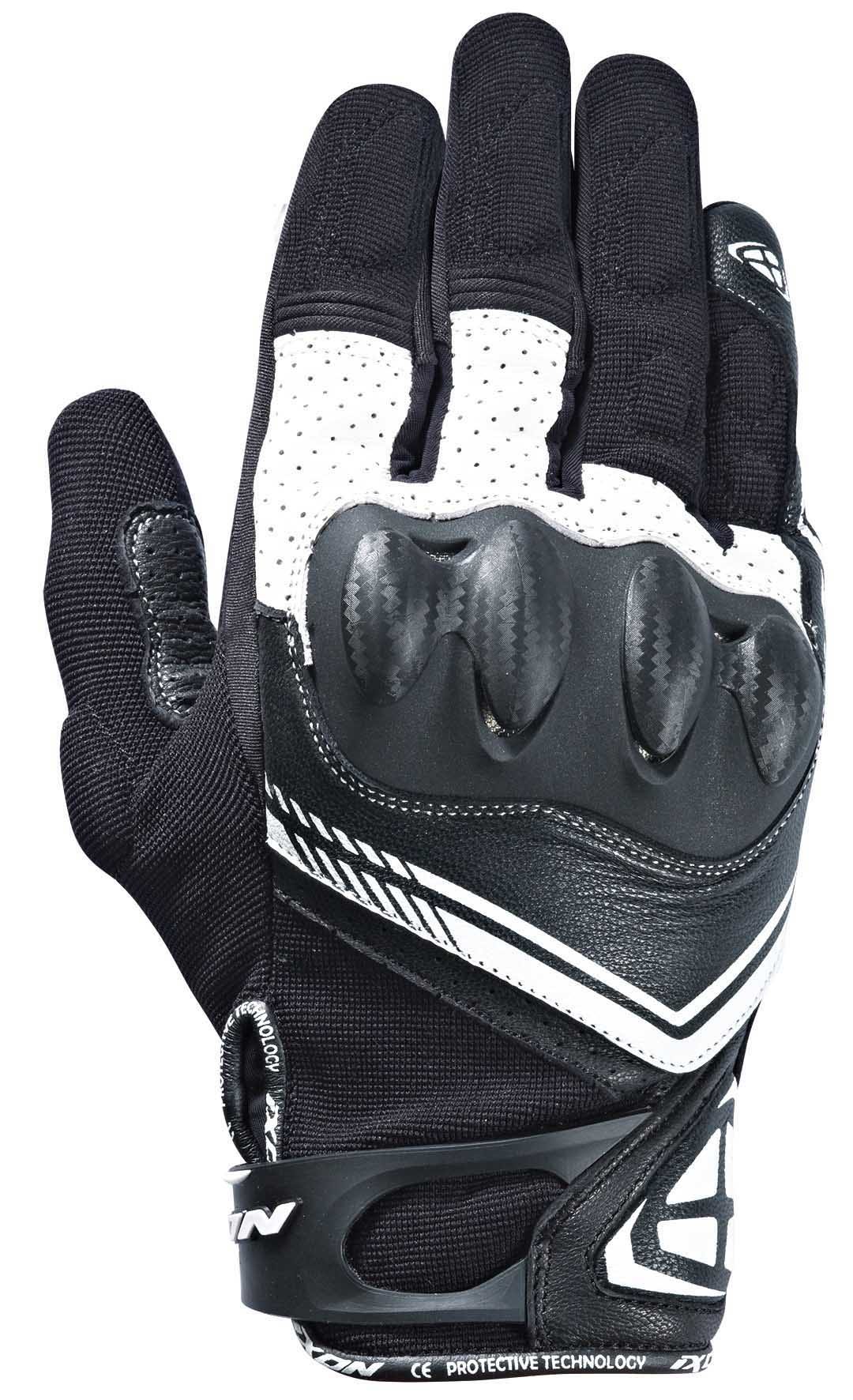 IXON RS DRIFT GLOVE BLK/WHT MD - Image 1