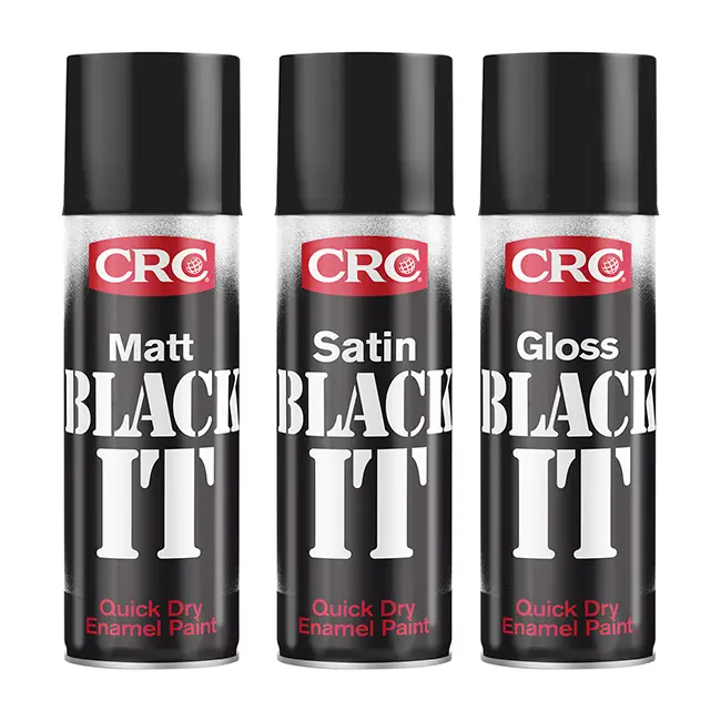 CRC Black It Matt Paint 400ml pack 6                       []
