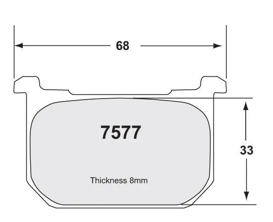 F/R BRAKE PADS KAWA KZ/GPZ alt BR P07KA06