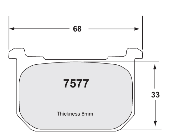 F/R BRAKE PADS KAWA KZ/GPZ alt BR P07KA06 - Image 1