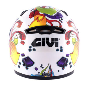 J04 JUNIOR FULL FACE HELMET WHITE YOUTH MEDIUM - Image 4