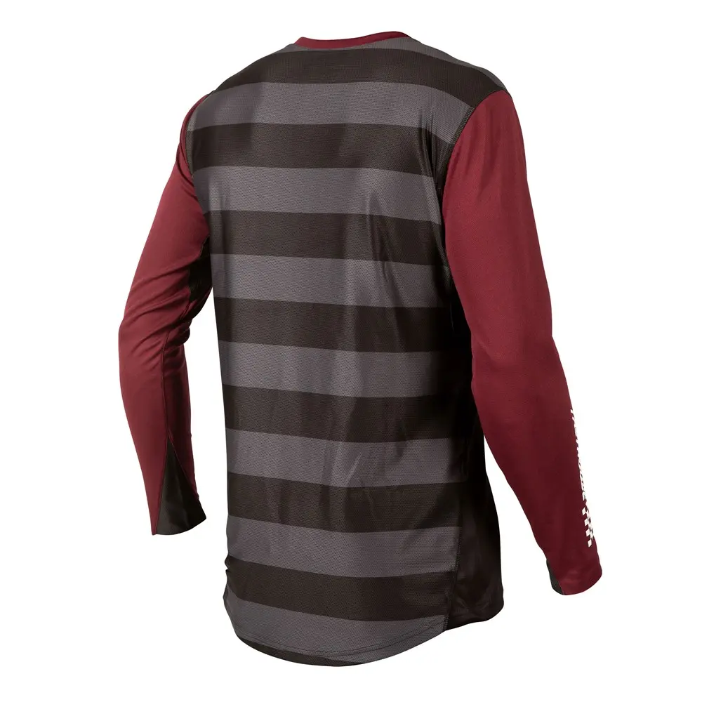 Fasthouse Alloy Block Long Sleeve Jersey Maroon/Black