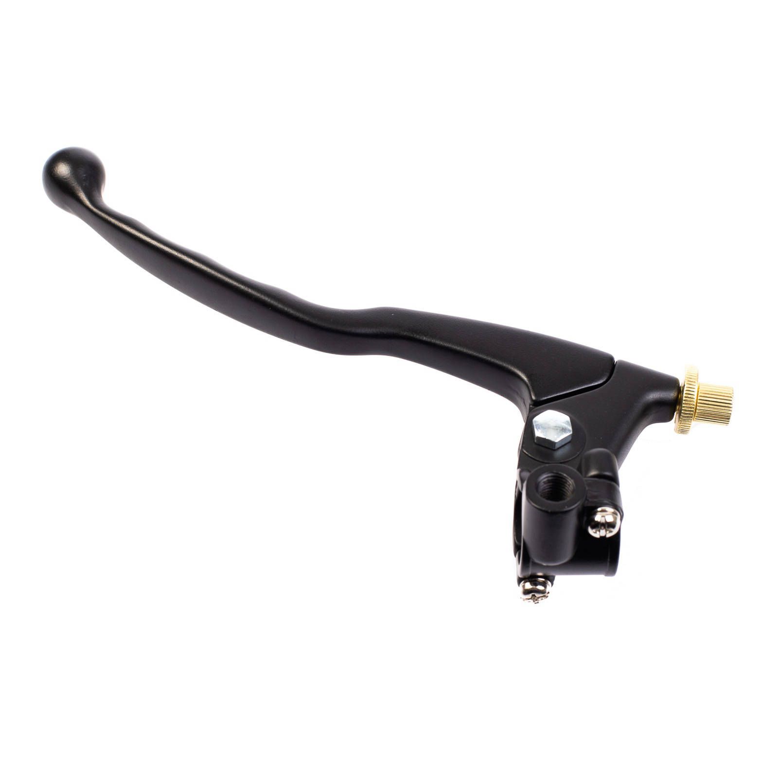 WHITES CLUTCH LEVER ASSEMBLY - BLK WITH MIRROR MOUNT - Image 1