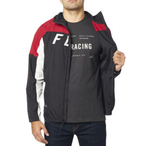 Windbreaker Jacket Fox Moth Black/Red - Image 3