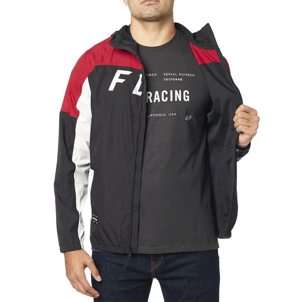 Windbreaker Jacket Fox Moth Black/Red