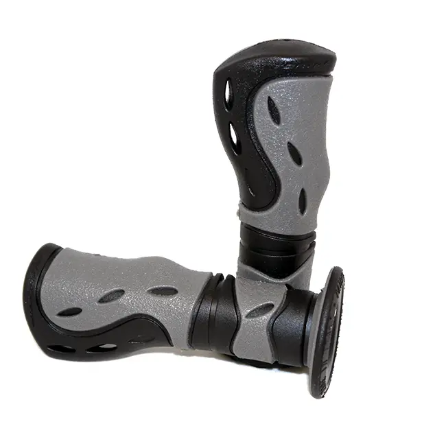 *Scooter Black/Red grips Progrip 22/25mm 125mm             [C]