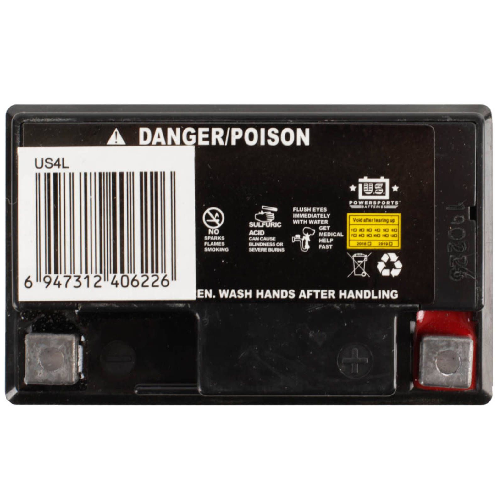 USPS AGM BATTERY US4L-BS YB4L-B *10 - Image 3