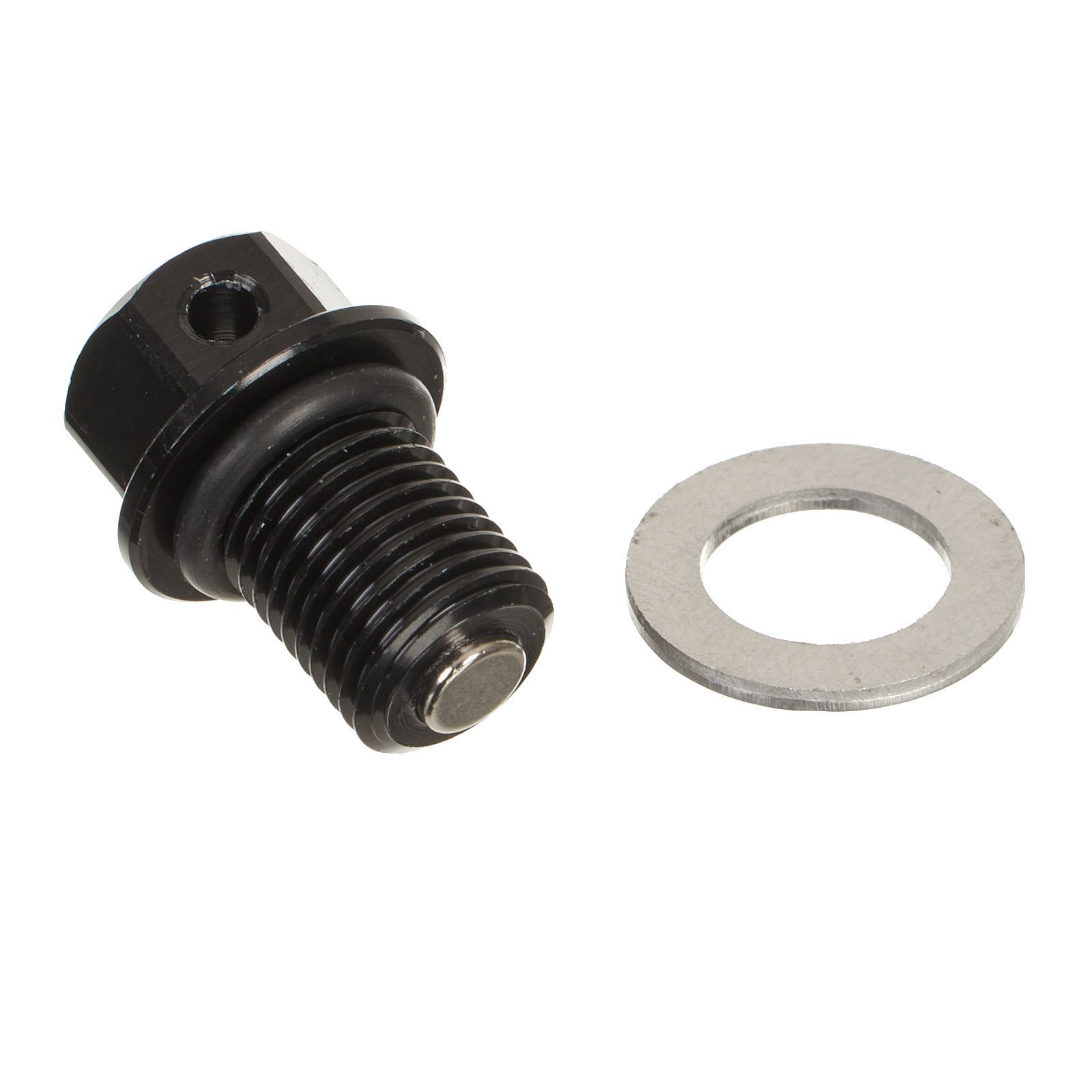 WHITES MAGNETIC SUMP PLUG BLK M12 x 15 - P1.25 - Image 1