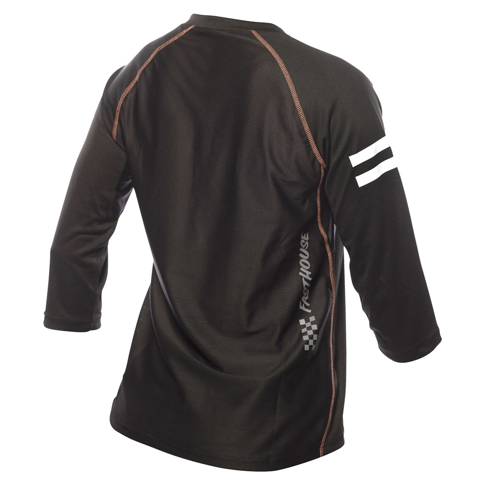 Fasthouse Alloy Sidewinder Long Sleeve Jersey Raglan Black - Image 2