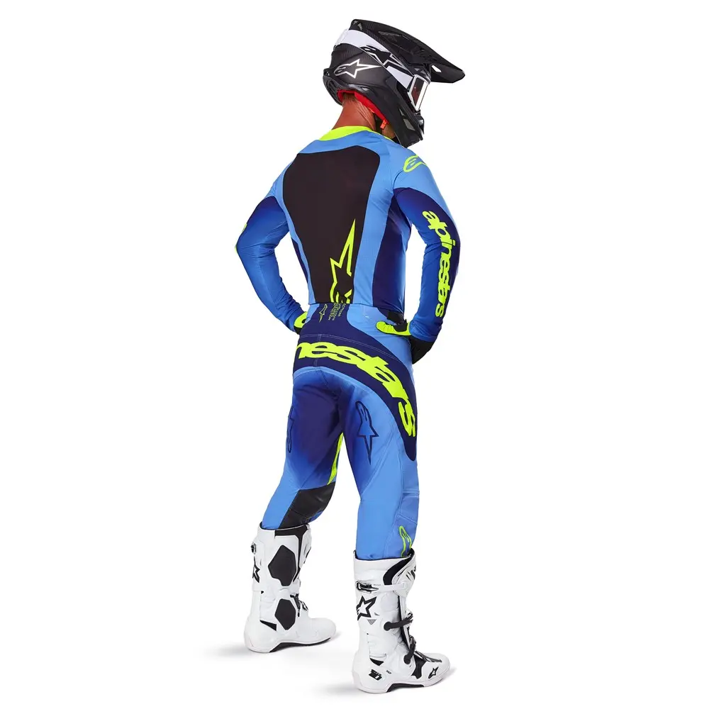 Alpinestars Techstar Melt Motocross Pants Yellow Fluoro/Blue