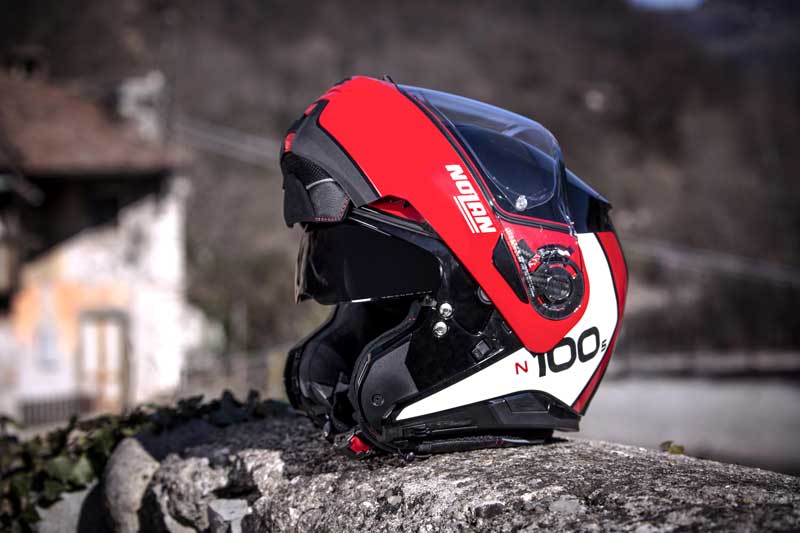 HELMET N1005 PLUS BLACK/RED/WHITE SMALL - Image 5