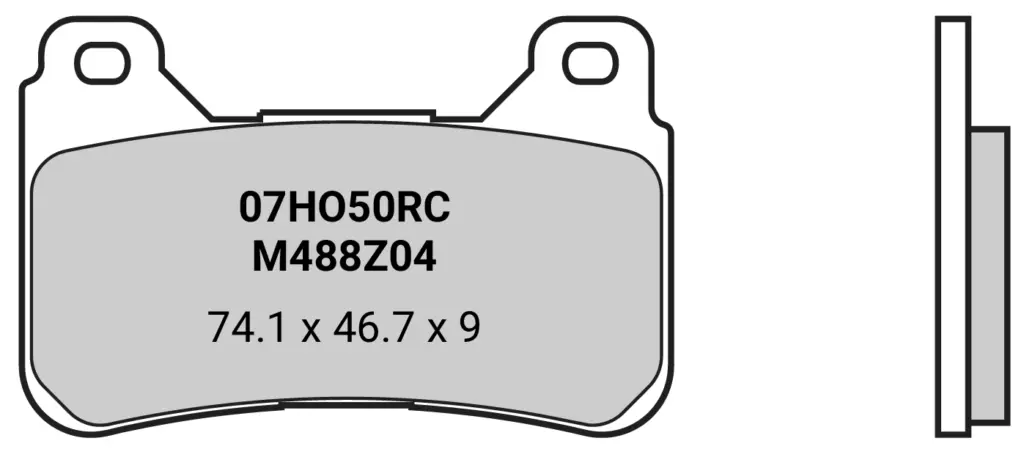 BRAKE PADS FRONT Z04 RACE ONLY HONDA CBR 107A48648 - 07HO50