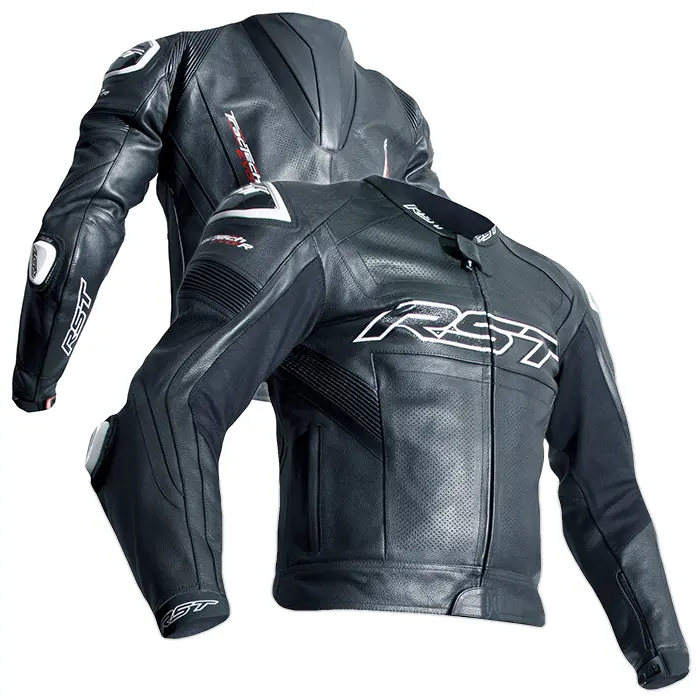 Jacket RST Tractech Leather Black