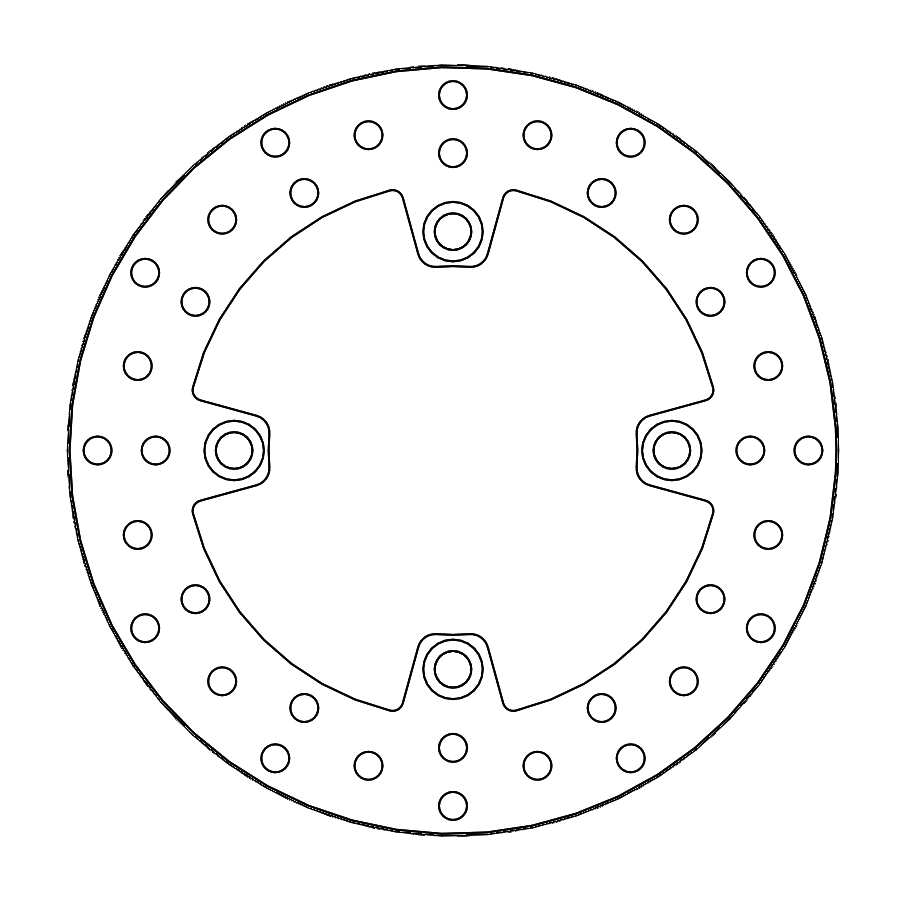 BRAKE DISC REAR MOTO MASTER HONAD TRIUMPH - Image 1