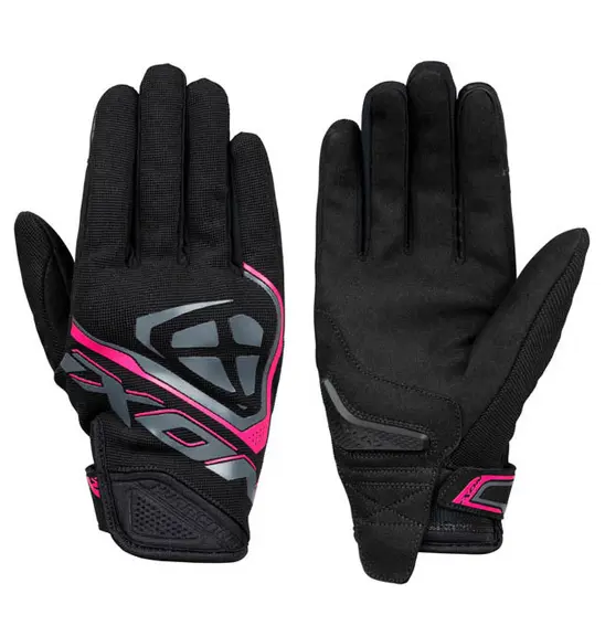 Ixon Hurricane Road Gloves Ladies Black/Fuchsia