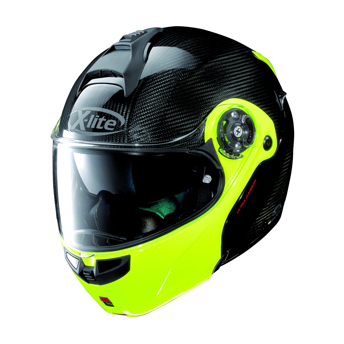 HELMET X1004 ULTRA CARBON - CARBON / FLURO YELLOW SMALL - Image 3