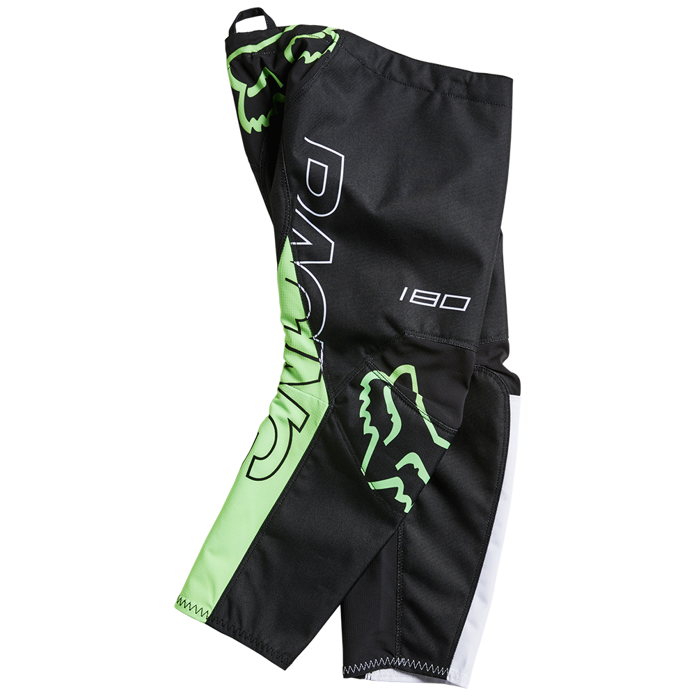Fox Skew KIds Black/Green Motocross Pants - Image 1