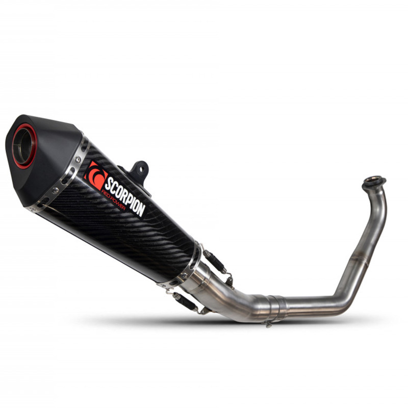 YZF-R125 Serket Taper Full System Carbon Fibre Sleeve 2019-2020 - Image 1