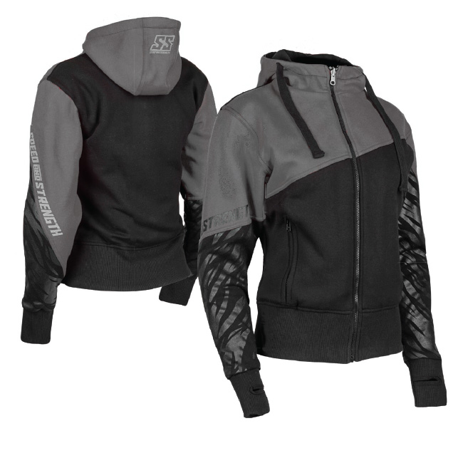 Speed and Strength Cat Outta Hell 2.0 Hoody Ladies  Grey/Black - Image 1