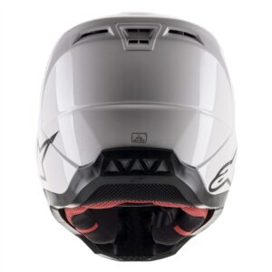 Alpinestars S-M5 Solid Motocross Helmet White Gloss - Image 5