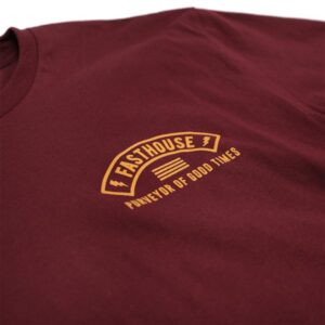 Fasthouse Cashed Tee Maroon - Image 3