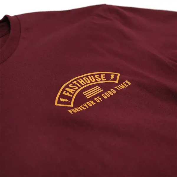 Fasthouse Cashed Tee Maroon