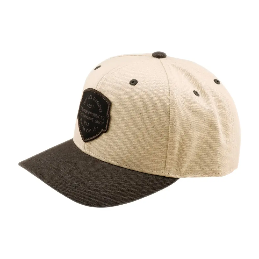 Troy Lee Designs Imprint Curved Snapback Hat Pumice/Black