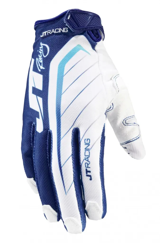 Motocross Gloves JT Racing 2014 Hyperlite Razor Blue/White/Ice