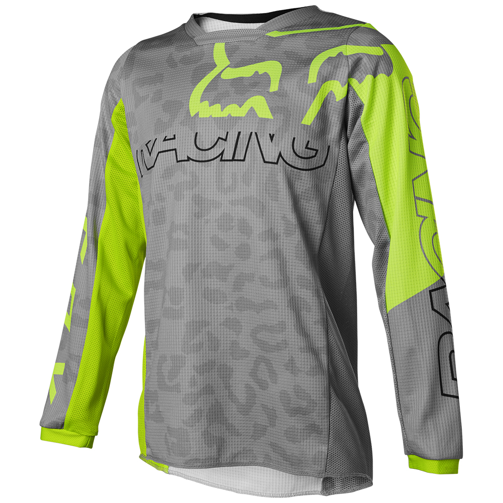 Fox Skew 180 Girls Steel Grey Motocross Jersey - Image 2