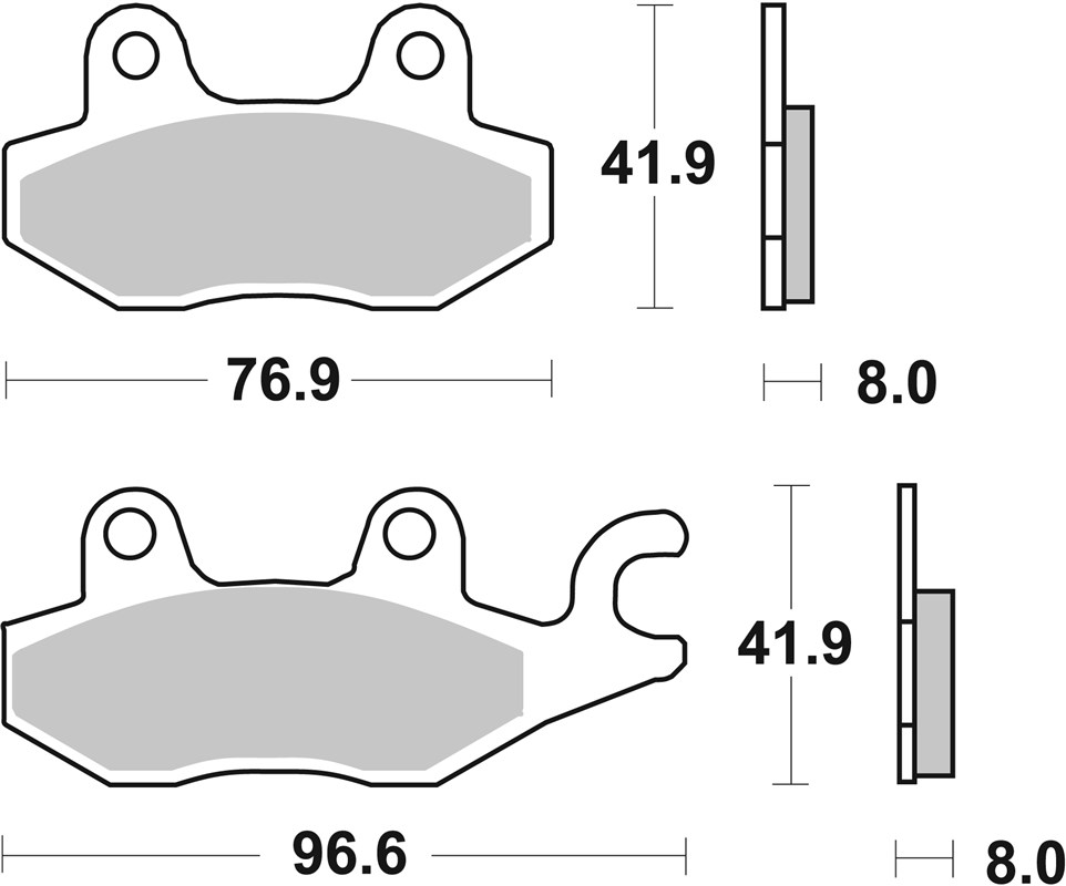 SBS 638RSI Front/Rear Brake Pads - Image 1
