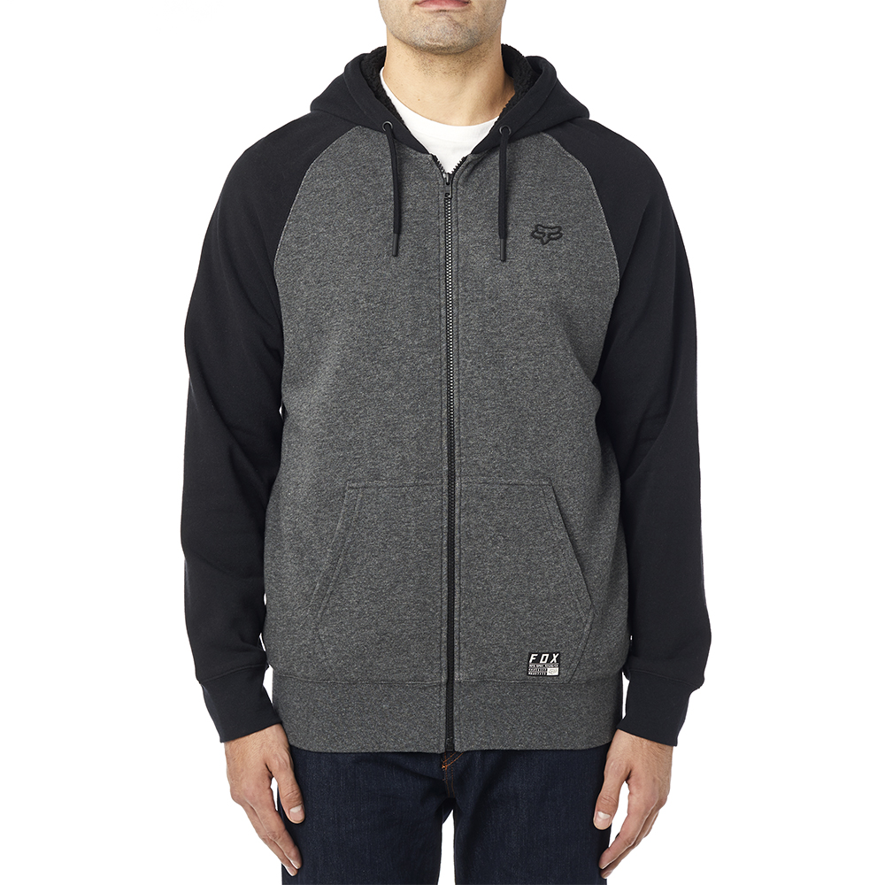 Fox Legacy Sherpa Hoodie Black/Charcoal - Image 1