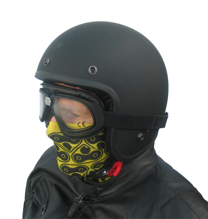 HELMET CLASSIC OPEN FACE MATT BLK 61/XXL - Image 2