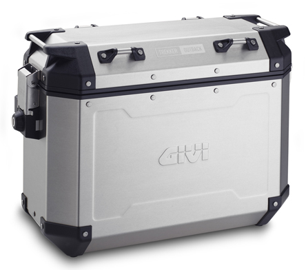 Givi Trekker Outback Cam-Side Pannier Right Side 37LT Alu Silver - Image 1