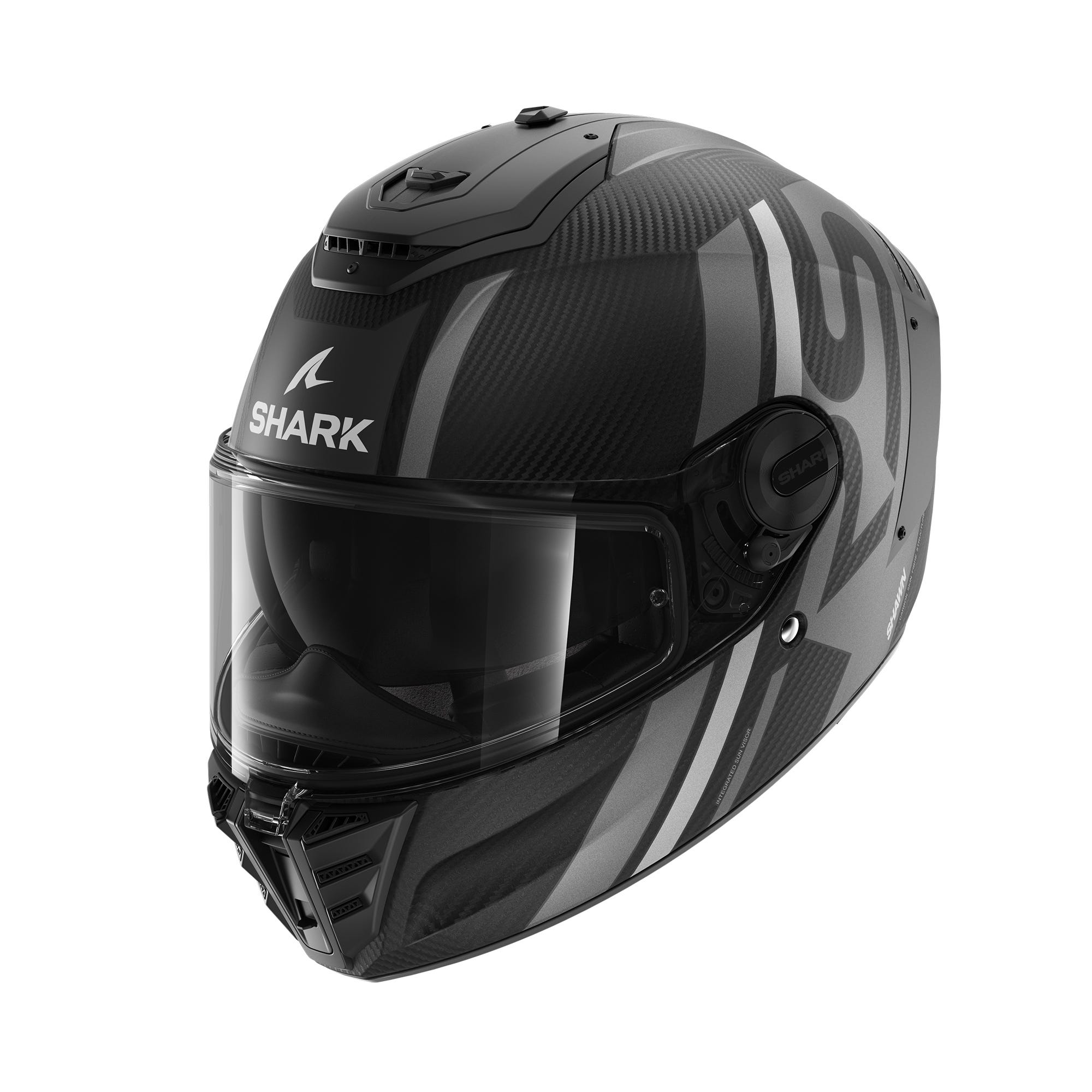 Shark Spartan RS Carbon Shawn ROad Helmet Silver / Ant - Image 1