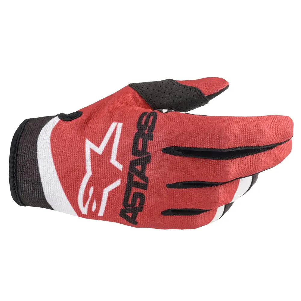 Alpinestars Radar Matt Red/Neon Blue Motocross Gloves