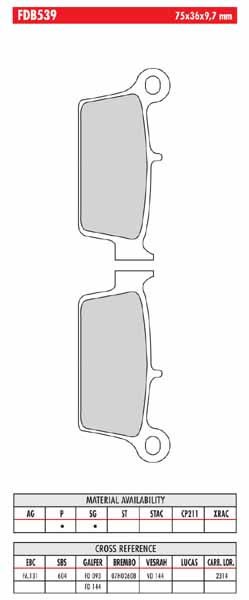 FERODO BRAKE BPADS FA88 - Image 50
