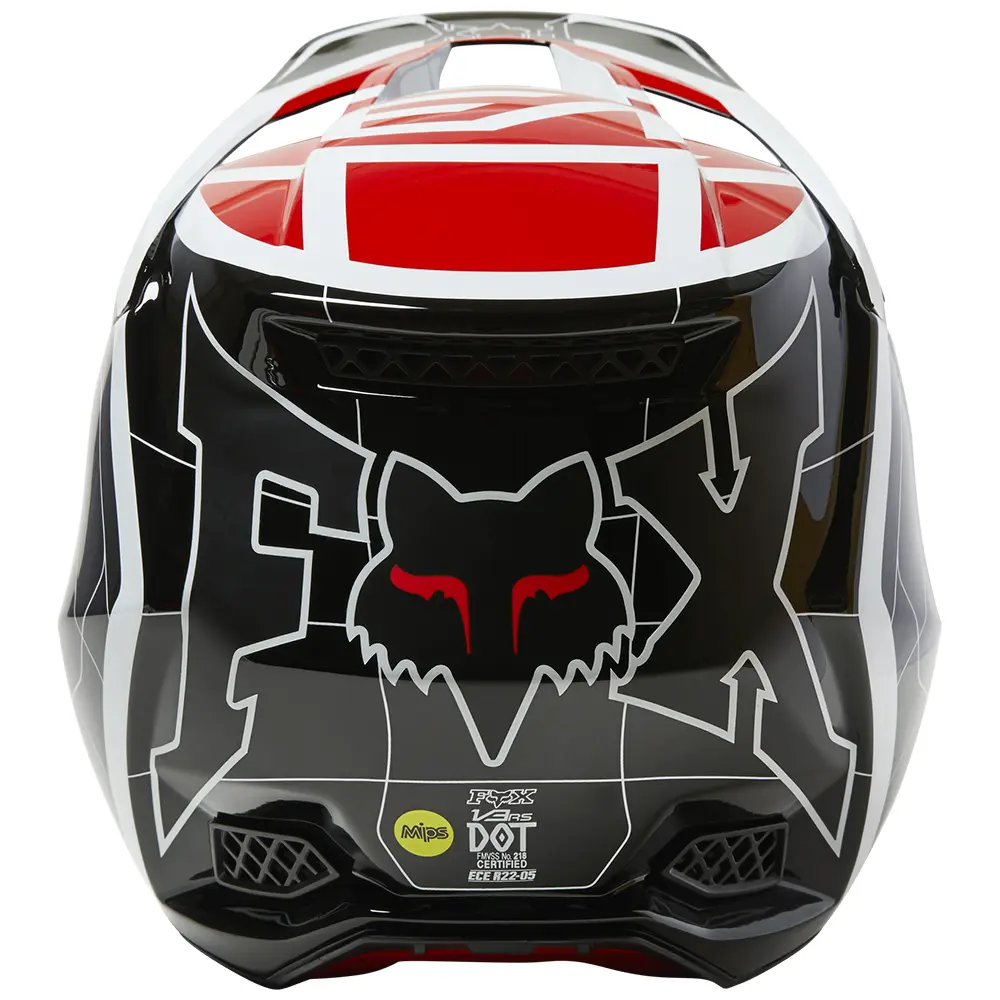 Fox RS Celz ECE Motocross Helmet Red/Black/White