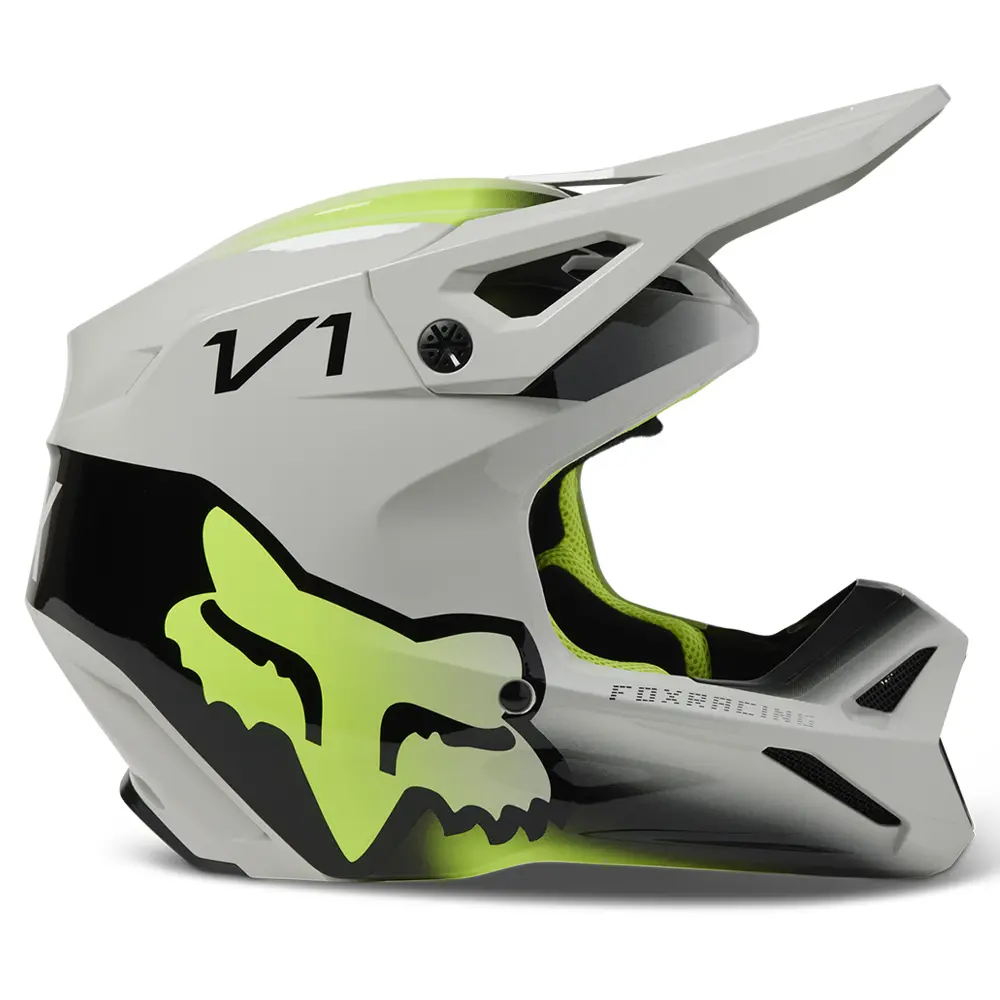 Fox V1 TOXSYK MIPS ECE Motocross Helmet Youth Steel Grey