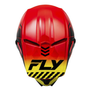 FLY Racing Kinetic Menace Motocross Helmet  Red / Black / Yellow - Image 3