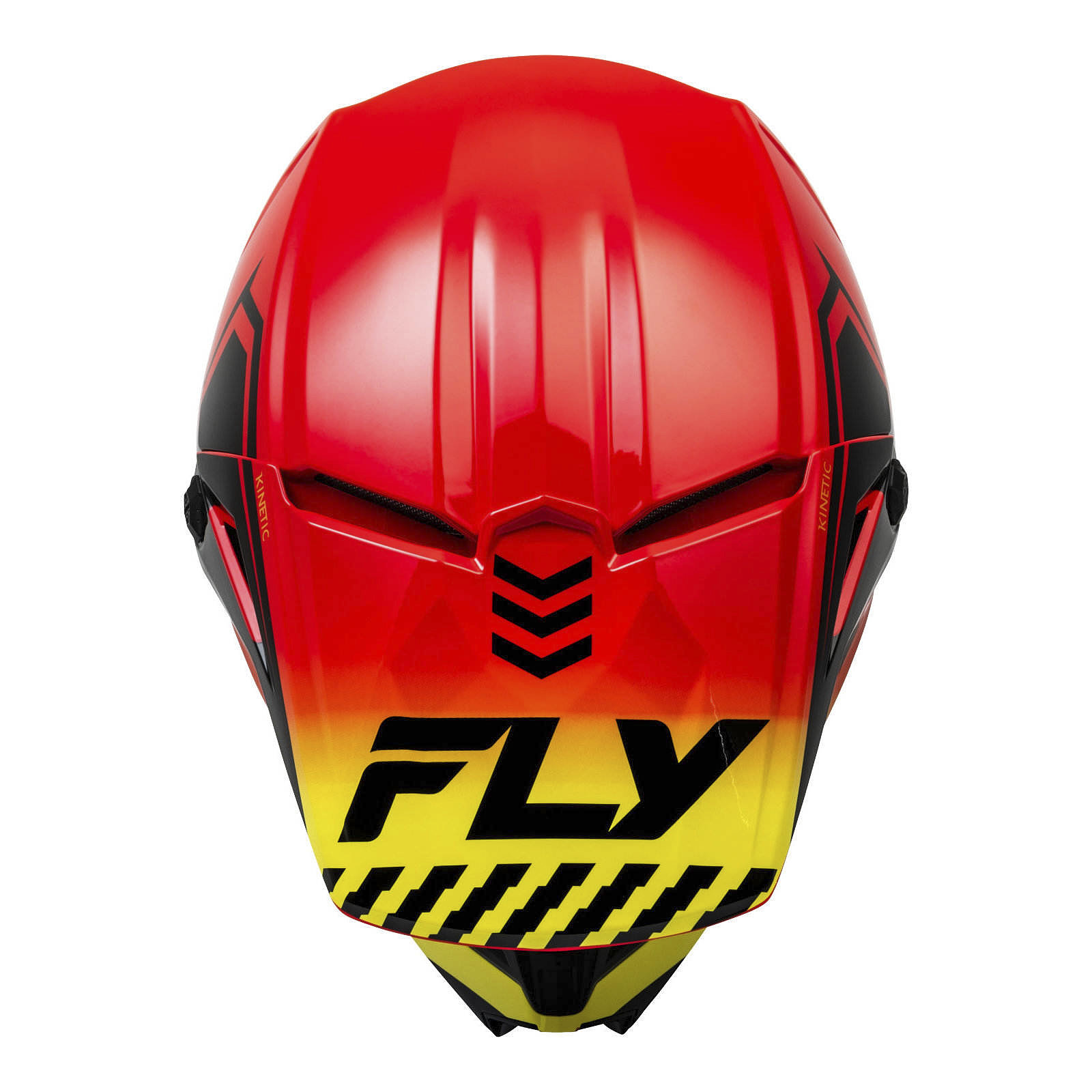 FLY Racing Kinetic Menace Motocross Helmet  Red / Black / Yellow - Image 3